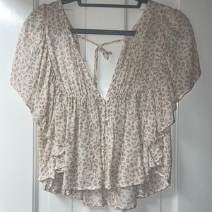 Milibon Cheetah print blouse